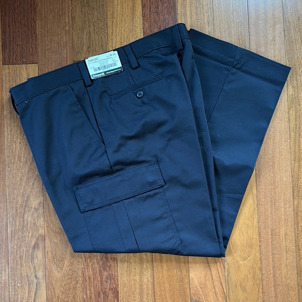 2 pairs Men's Cargo Utility Tactical Dress Pants Dark Navy